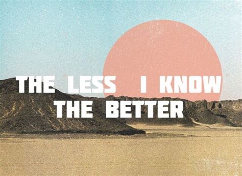 The Less I Know The Better -  Bir Indie Pop Klasik Hızlı Tempolu Gitar Rifleriyle Doldurulmuş, Enerji Dolu ve Üzücü Sözlerle Karşılaşıyor